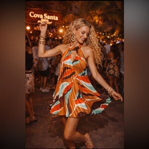 slim fit dress slacks Agua by Agua Bendita Danza Mini Dress main image 0